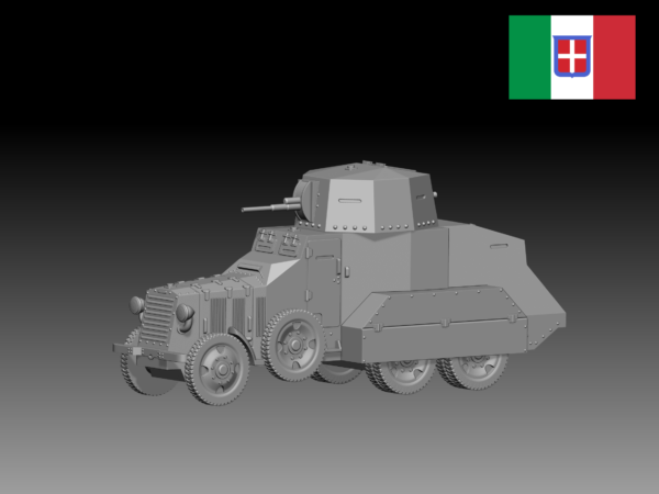 HINODE 1/144 レジンキット　WW2イタリア軍 FIAT 611A装甲車