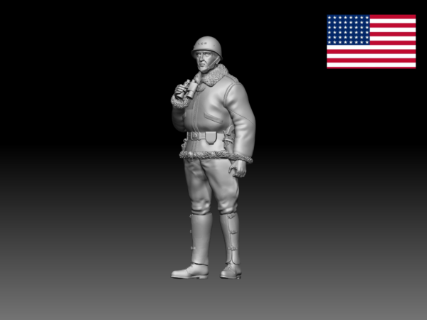 HINODE 1/144 レジンキット　WW 2 レジンキットアメリカ陸軍大将「パットン大将」ジョージ・パットン