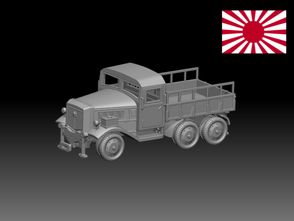 HINODE 1/144レジンキット　 WW2日本陸軍　鉄道連隊一〇〇式鉄道牽引車A