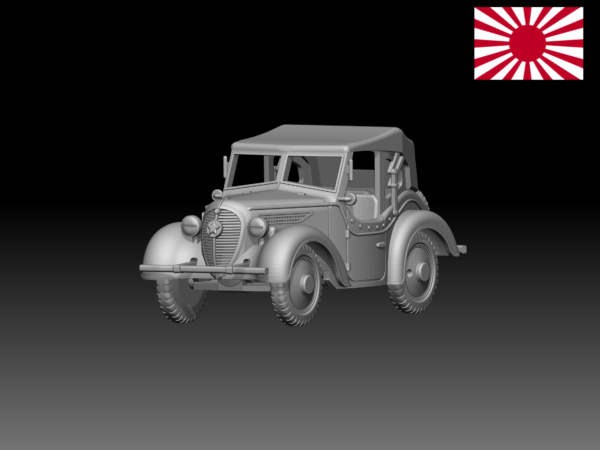 HINODE 1/144レジンキット  WW2日本陸軍　九五式小型乗用車　軍用車両　B