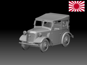 HINODE 1/144レジンキット  WW2日本陸軍　九五式小型乗用車　軍用車両　C