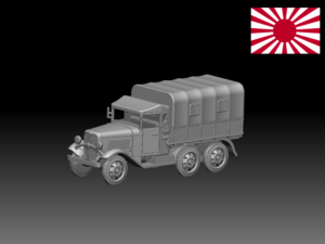 HINODE 1/144レジンキット　WW2　日本陸軍 九四式六輪自動貨車トラック　軍用車両 A