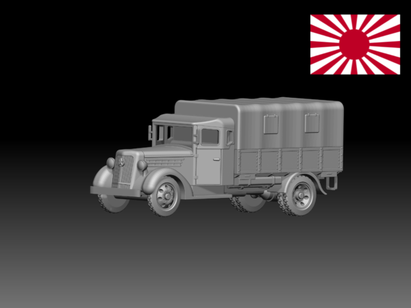 HINODE 1/144レジンキット　 WW2 日本陸軍 九七式自動貨車　トラック　A