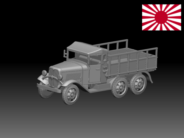 HINODE 1/144レジンキット　WW2　日本陸軍 九四式六輪自動貨車トラック　軍用車両B