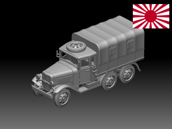 HINODE 1/144レジンキット　WW2　日本陸軍 九四式六輪自動貨車トラック　軍用車両C