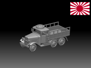 HINODE 1/144レジンキット　WW2　日本陸軍 九四式六輪自動貨車トラック　軍用車両D